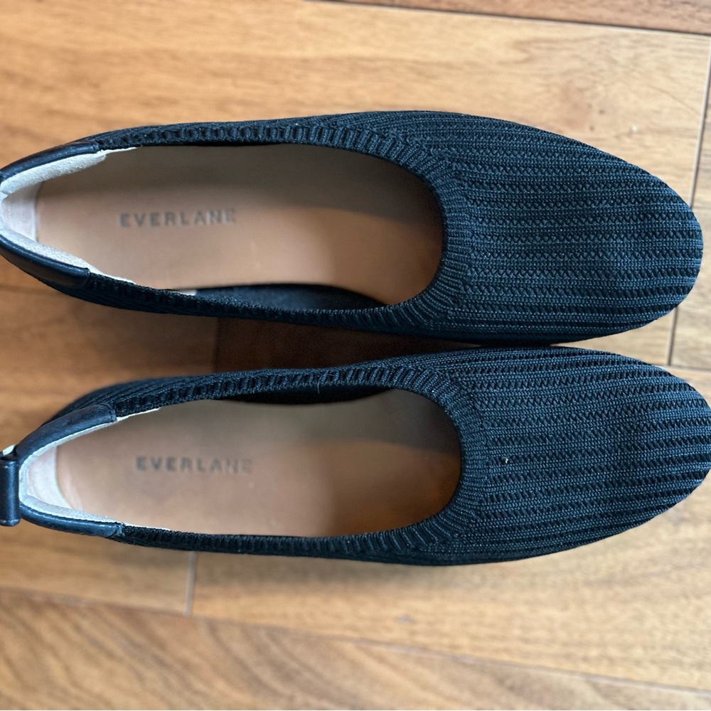 Everlane Day Glove ReKnit Women's Black Flats, Size 6.5